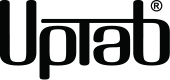 Uptab logo in black on a white background